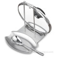 multi purpose stainless steel pan pot storage spoon and lid rest holder for kitchen utensil
